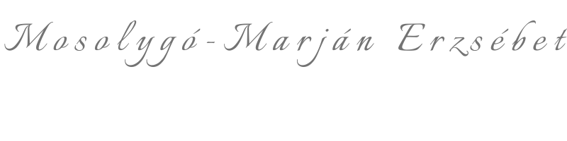 Mosolygó-Marján Erzsébet aláírás